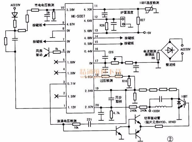 美的电磁炉故障维修大全（电磁炉故障维修笔记）(4)