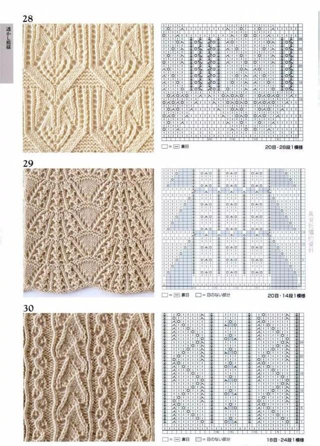 各种毛衣花样织法大全（100款毛衣花样图解）(12)