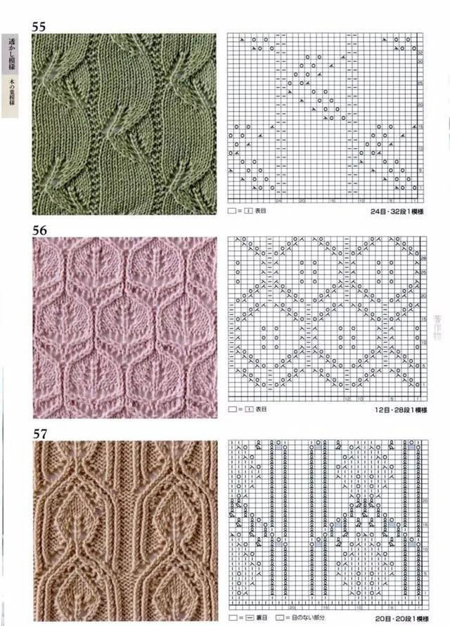 各种毛衣花样织法大全（100款毛衣花样图解）(22)