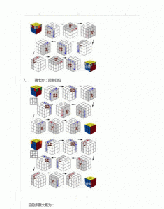 ​魔方口诀和公式，魔方公式口诀大全集？