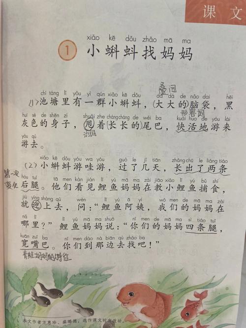 小蝌蚪找妈妈课文（小学课文小蝌蚪找妈妈课文原文）