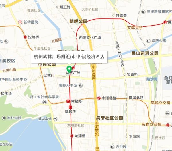 杭州中心位置在哪里，杭州的市中心在哪里？图1