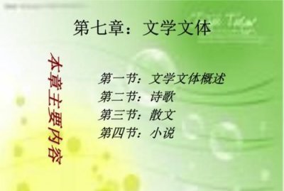 ​四大文学体裁最自由的文体,小说与什么并称为四大文学体裁小说的三要素是什么