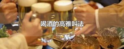 ​喝酒的高端叫法 喝酒 雅称