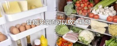 ​食物没凉能放冰箱吗 食品没凉透可以放到冰箱里吗