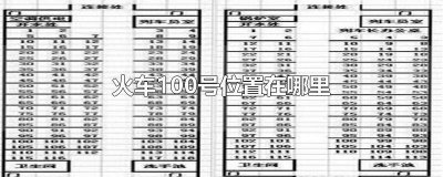 ​火车100号位置在哪里 火车票100号位置