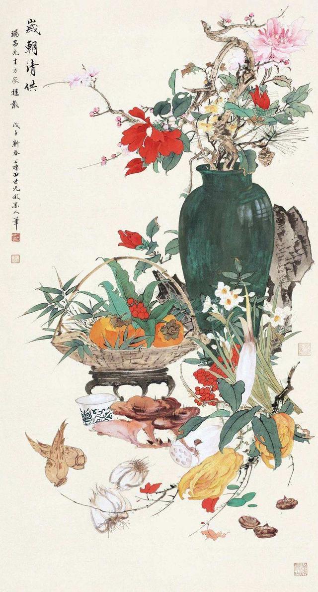 牡丹之父「田世光」，中国画作品欣赏