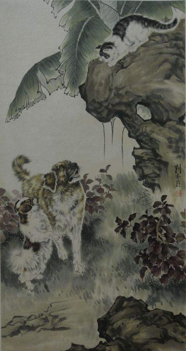 工笔花鸟动物画大师「刘奎龄」，自学成才